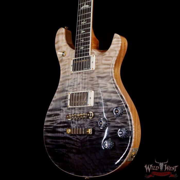 PRS Wood Library Quilt 10 Top McCarty 594 Brazilian Rosewood Fingerboard Grey Black Fade - Image 2