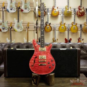PRS Wood Library Quilt 10 Top McCarty 594 Semi-Hollow Brazilian Rosewood Board Bonnie Pink - Image 11