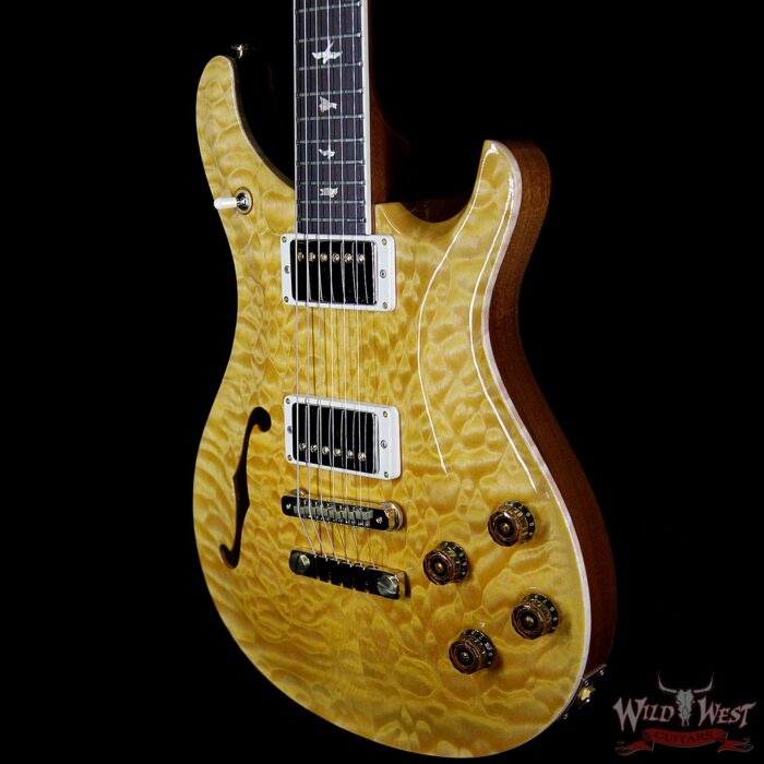 PRS Wood Library Quilt 10 Top McCarty 594 Semi-Hollow Brazilian Rosewood Board Honey - Image 2