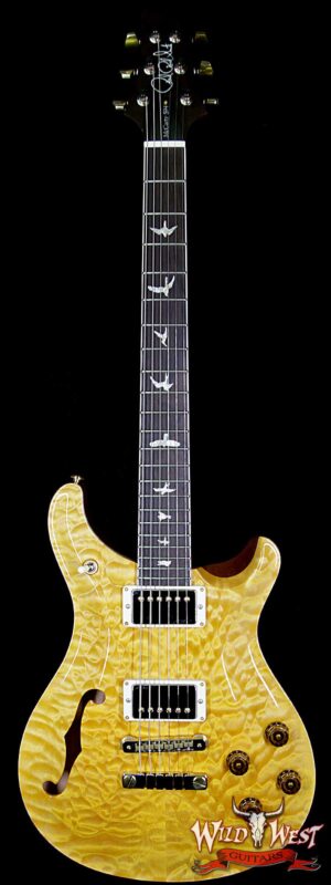 PRS Wood Library Quilt 10 Top McCarty 594 Semi-Hollow Brazilian Rosewood Board Honey