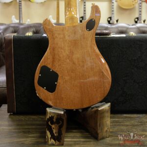 PRS Wood Libaray 10 Top McCarty 594 Quilt Top Flame Mahogany Neck Brazilian Rosewood Board Slate Blue - Image 15