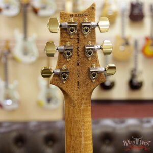 PRS Wood Libaray 10 Top McCarty 594 Quilt Top Flame Mahogany Neck Brazilian Rosewood Board Slate Blue - Image 10