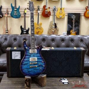 PRS Wood Library Quilt 10 Top McCarty 594 Brazilian Rosewood Fingerboard Violet Blue Burst - Image 5