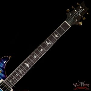PRS Wood Library Quilt 10 Top McCarty 594 Brazilian Rosewood Fingerboard Violet Blue Burst - Image 4