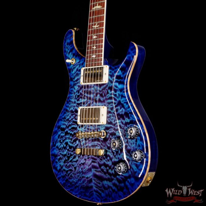 PRS Wood Library Quilt 10 Top McCarty 594 Cocobolo Fingerboard Violet Blue Burst - Image 2
