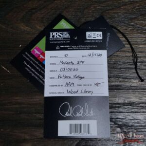 PRS Wood Library Quilt 10 Top McCarty 594 Cocobolo Fingerboard Violet Blue Burst - Image 12