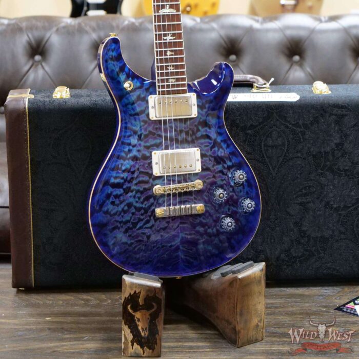 PRS Wood Library Quilt 10 Top McCarty 594 Cocobolo Fingerboard Violet Blue Burst - Image 8