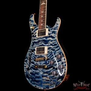 Paul Reed Smith PRS Wood Library 10 Top Quilt Top McCarty 594 Semi-Hollow Brazilian Rosewood Fingerboard Faded Whale Blue - Image 2