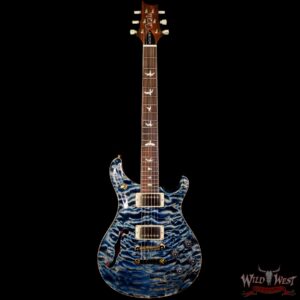 Paul Reed Smith PRS Wood Library 10 Top Quilt Top McCarty 594 Semi-Hollow Brazilian Rosewood Fingerboard Faded Whale Blue - Image 3
