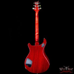 PRS Wood Library 10 Top Quilt 1-Piece Top McCarty 594 Flame Maple Neck Brazilian Rosewood Board Blood Orange - Image 6