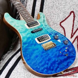 Paul Reed Smith PRS Wood Library 10 Top 1-Piece Quilt Maple Top Modern Eagle V Brazilian Rosewood Fingerboard Blue Fade 8.10 LBS (US Only / No International Shipping) - Image 9