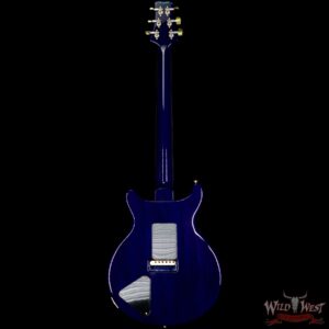 PRS Wood Library Santana Retro Quilt 10 Top Cocobolo Fingerboard River Blue Wrap Burst - Image 6