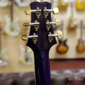 PRS Wood Library Santana Retro Quilt 10 Top Cocobolo Fingerboard River Blue Wrap Burst - Image 13