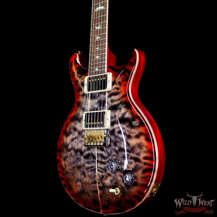 Paul Reed Smith PRS Wood Library 10 Top Quilt Maple Santana Retro Brazilian Rosewood Board Charcoal Cherry Burst - Image 2