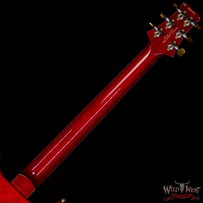Paul Reed Smith PRS Wood Library 10 Top Quilt Maple Santana Retro Brazilian Rosewood Board Charcoal Cherry Burst - Image 5