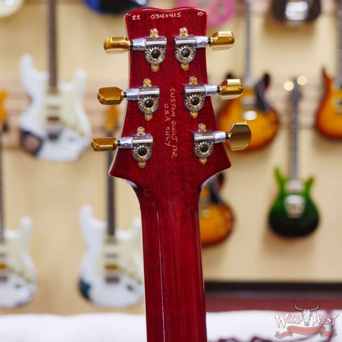 Paul Reed Smith PRS Wood Library 10 Top Quilt Maple Santana Retro Brazilian Rosewood Board Charcoal Cherry Burst - Image 10