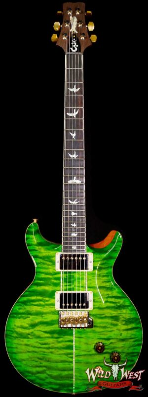 Paul Reed Smith PRS Wood Library 10 Top Santana Retro 1-Piece Quilt Maple Top Brazilian Rosewood Eriza Verde