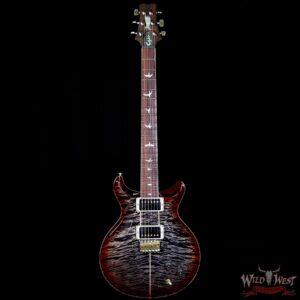 PRS Wood Library Quilt 10 Top Santana Retro Flame Mahogany Neck Cocobolo Board Charcoal Cherry Burst - Image 5