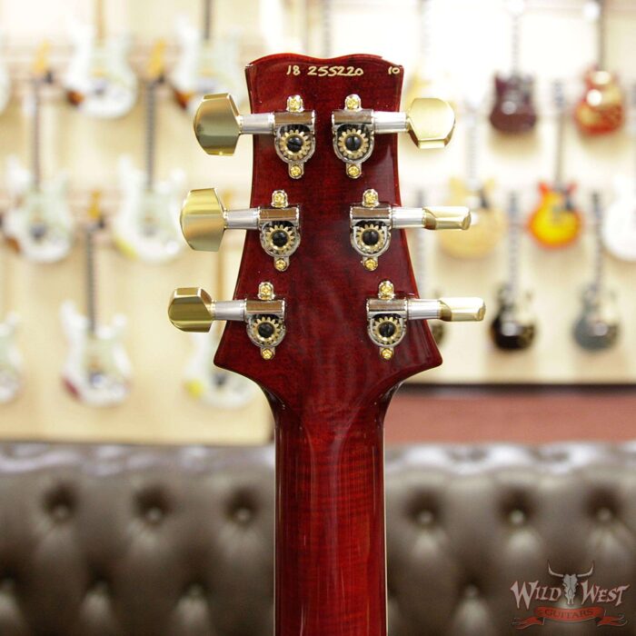 PRS Wood Library Quilt 10 Top Santana Retro Flame Mahogany Neck Cocobolo Board Charcoal Cherry Burst - Image 10
