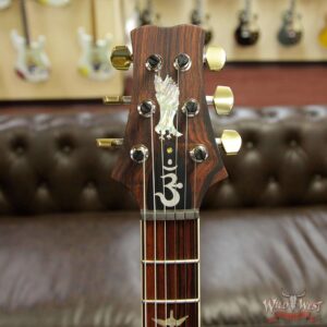 PRS Wood Library Quilt 10 Top Santana Retro Flame Mahogany Neck Cocobolo Board Charcoal Cherry Burst - Image 8