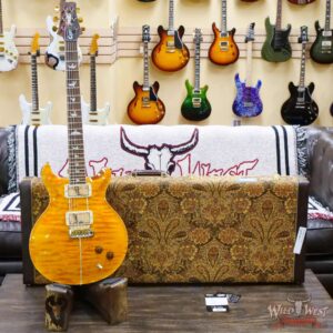 Paul Reed Smith PRS Wood Library 10 Top Quilt Maple Santana Retro Brazilian Rosewood Board Santana Yellow - Image 6