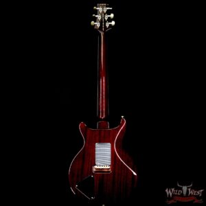 PRS Wood Library Quilt 10 Top Santana Retro Flame Mahogany Neck Brazilian Rosewood Board Orange Tiger - Image 7