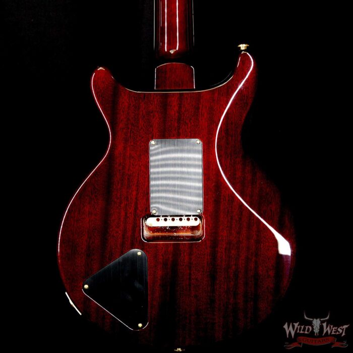PRS Wood Library Quilt 10 Top Santana Retro Flame Mahogany Neck Brazilian Rosewood Board Orange Tiger - Image 4