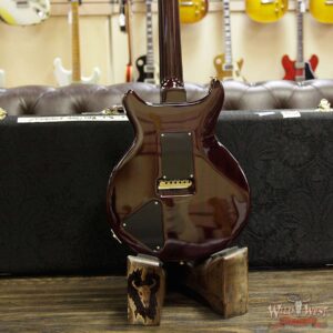 PRS Wood Library Quilt 10 Top Santana Retro Flame Mahogany Neck Brazilian Rosewood Board Orange Tiger - Image 14