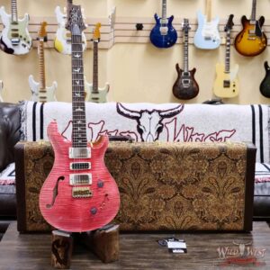 Paul Reed Smith PRS Wood Library 10 Top Special 22 Semi-Hollow Flame Maple Neck Brazilian Rosewood Fingerboard Bonnie Pink 7.00 LBS (US Only / No International Shipping) - Image 6