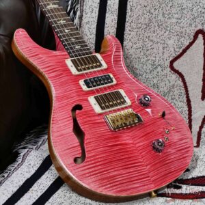 Paul Reed Smith PRS Wood Library 10 Top Special 22 Semi-Hollow Flame Maple Neck Brazilian Rosewood Fingerboard Bonnie Pink 7.00 LBS (US Only / No International Shipping) - Image 8