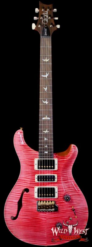 Paul Reed Smith PRS Wood Library 10 Top Special 22 Semi-Hollow Flame Maple Neck Brazilian Rosewood Fingerboard Bonnie Pink 7.00 LBS (US Only / No International Shipping)