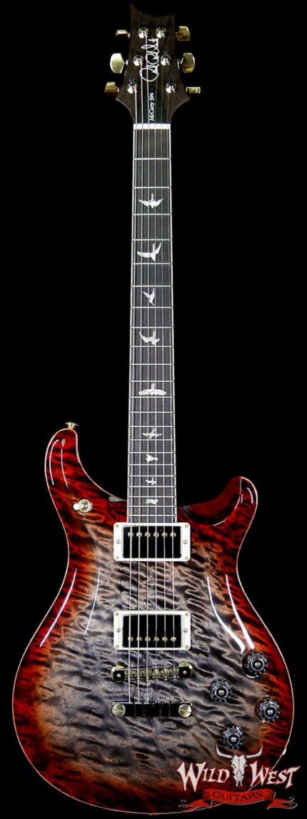 PRS Wood Library Artist Package Mc 594 1-Piece Quilt Top Brazilian Rosewood Charcoal Cherry Burst