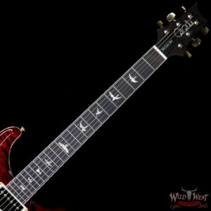 PRS Wood Library Artist Package Mc 594 1-Piece Quilt Top Brazilian Rosewood Charcoal Cherry Burst - Image 9