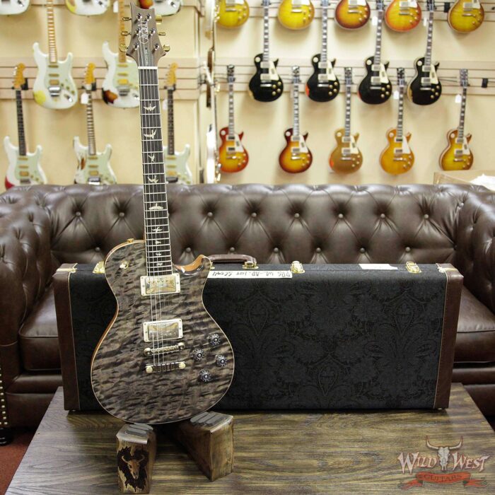 PRS Wood Library Artist Package McCarty SC 594 One Piece Quilt Top Brazilian Rosewood Board Charcoal - Image 12