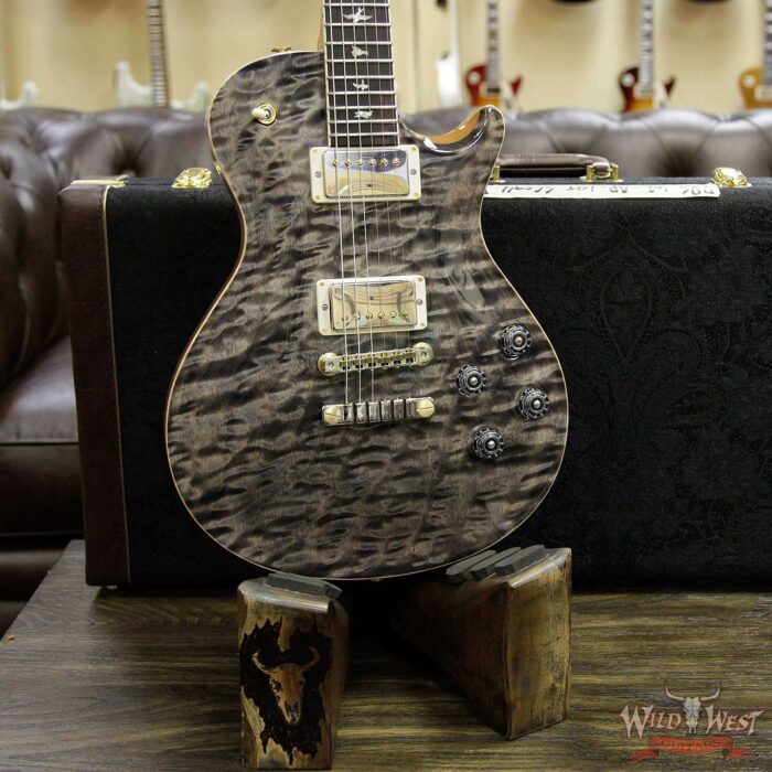 PRS Wood Library Artist Package McCarty SC 594 One Piece Quilt Top Brazilian Rosewood Board Charcoal - Image 13