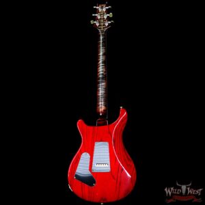 PRS Wood Library 10 Top Custom 24 Semi-Hollow Flame Top & Neck Brazilian Rosewood Board Charcoal Cherry Burst - Image 6