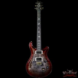 PRS Wood Library 10 Top Custom 24 Semi-Hollow Flame Top & Neck Brazilian Rosewood Board Charcoal Cherry Burst - Image 5
