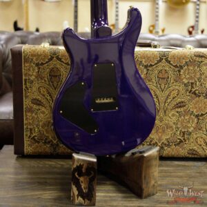 PRS Wood Library Artist Package Quilt Top P24 Custom 24 Piezo Brazilian Rosewood Board Bonnie Pink Blue Burst - Image 12