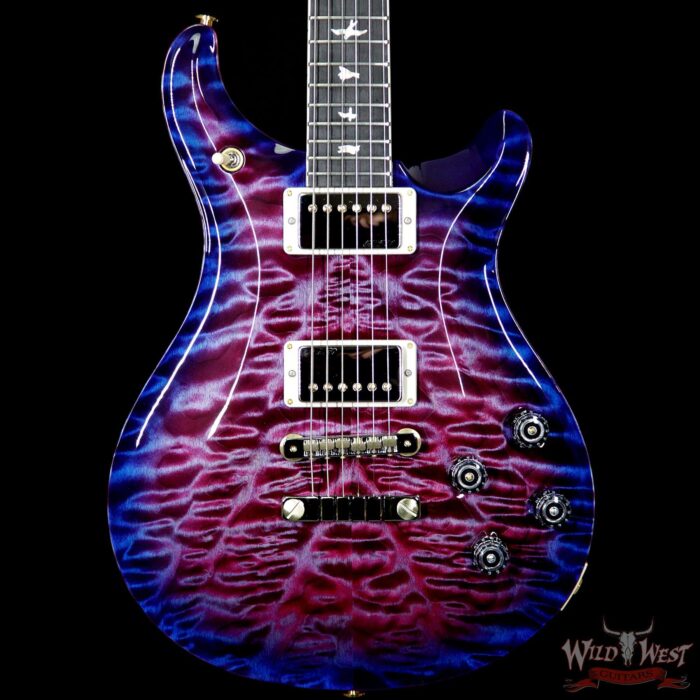 PRS Wood Library Artist Package McCarty 594 Quilt Maple Top Ebony Fretboard Violet Blue Burst - Image 3