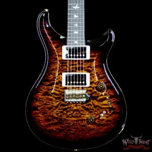 PRS Wood Library Artist Package Quilt Top Custom 24/08 Ebony Fretboard Flame Neck Black Gold Burst - Image 3