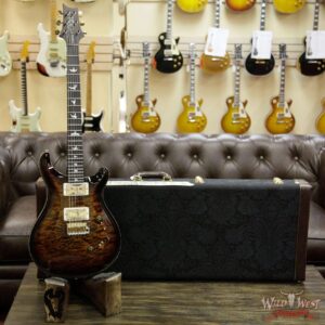 PRS Wood Library Artist Package Quilt Top Custom 24/08 Ebony Fretboard Flame Neck Black Gold Burst - Image 12