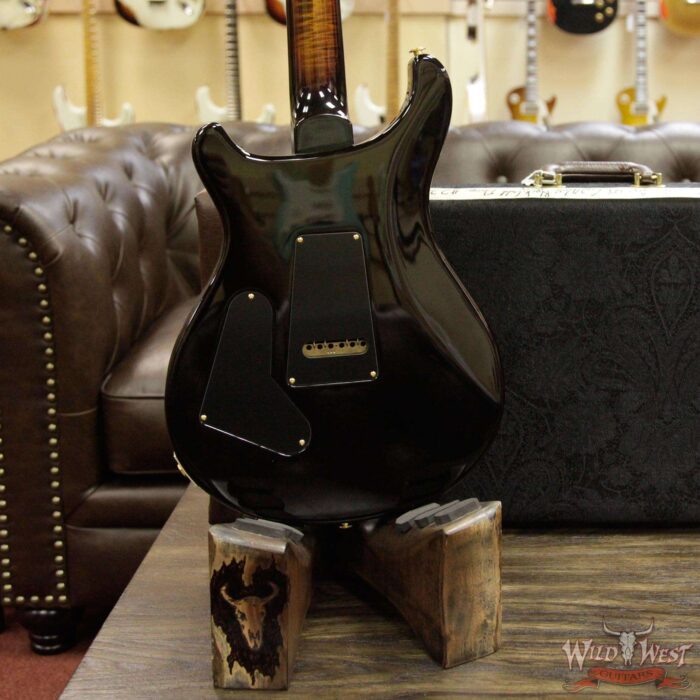 PRS Wood Library Artist Package Quilt Top Custom 24/08 Ebony Fretboard Flame Neck Black Gold Burst - Image 15