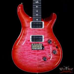 PRS Wood Library Artist Package Quilt Top P24 Custom 24 Piezo Brazilian Rosewood Board Bonnie Pink Cherry Burst - Image 3