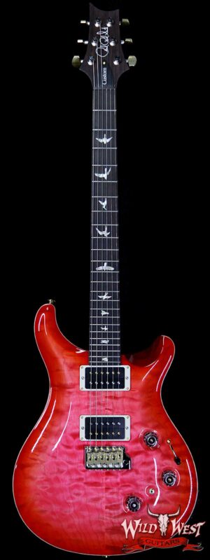 PRS Wood Library Artist Package Quilt Top P24 Custom 24 Piezo Brazilian Rosewood Board Bonnie Pink Cherry Burst