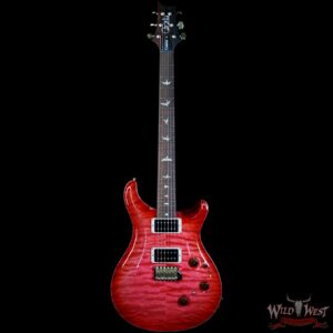 PRS Wood Library Artist Package Quilt Top Custom 24 Piezo P24 Brazilian Rosewood Board Bonnie Pink Cherry Burst - Image 4