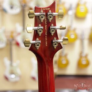 PRS Wood Library Artist Package Quilt Top Custom 24 Piezo P24 Brazilian Rosewood Board Bonnie Pink Cherry Burst - Image 9