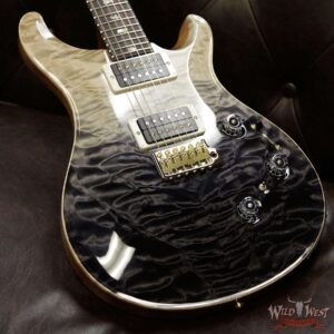 PRS Wood Library Artist Package Quilt Top Custom 24 Piezo P24 Brazilian Rosewood Board Grey Black Fade - Image 7
