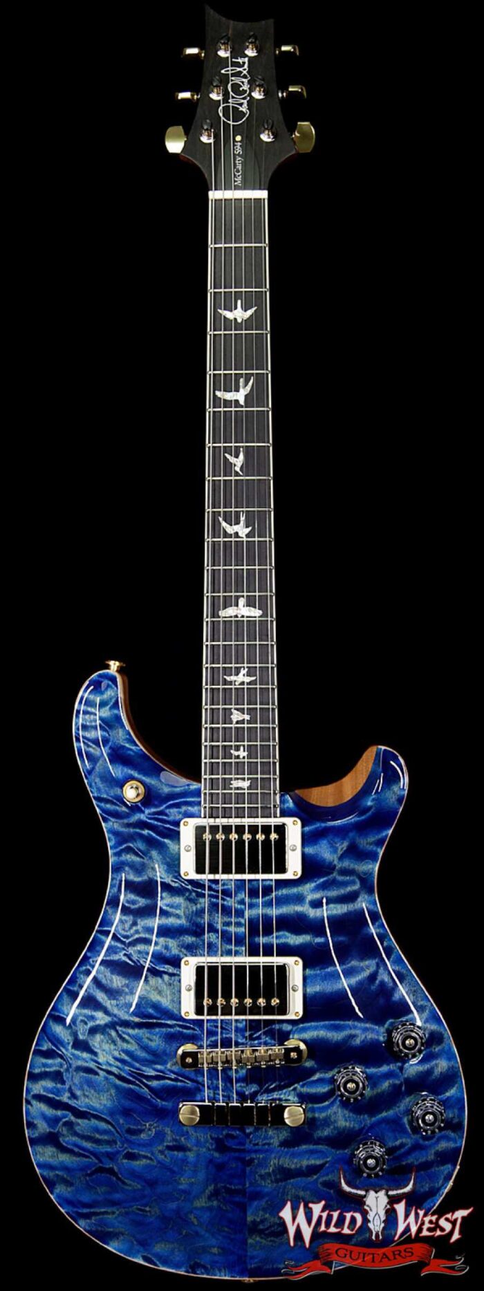 Paul Reed Smith Wood Library Artist Package McCarty 594 Quilt Maple Top Ebony Fretboard River Blue - Image 1
