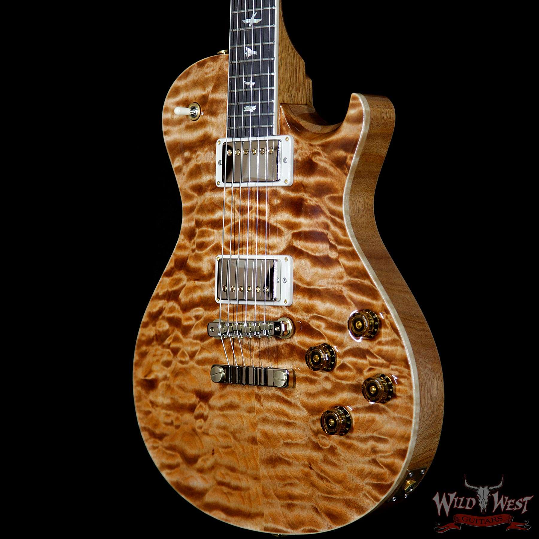 prs-wlap-qt-sc594-copperhead-246487-br__wwg.jpg PRS Wood Library Artist Package McCarty Singlecut SC 594 Quilt Maple Top Ebony Fretboard Copperhead - Image 2