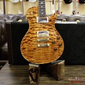 PRS Wood Library Artist Package McCarty Singlecut SC 594 Quilt Maple Top Ebony Fretboard Copperhead - Image 13
